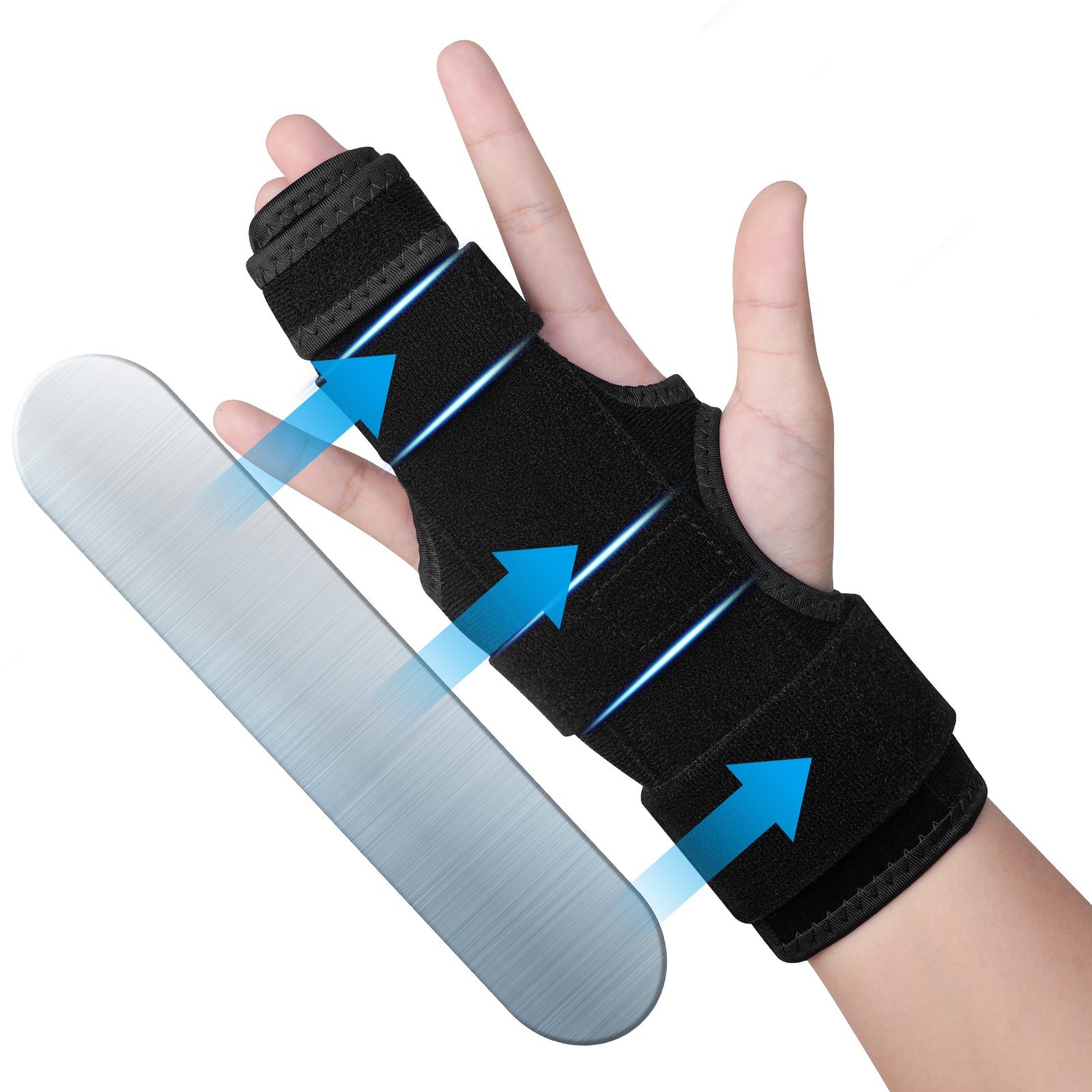 Trigger Finger Splint, 2 Finger Brace for Index, Middle, Ring, Pinky Finger, Treatment for Hand Fractures, Arthritis