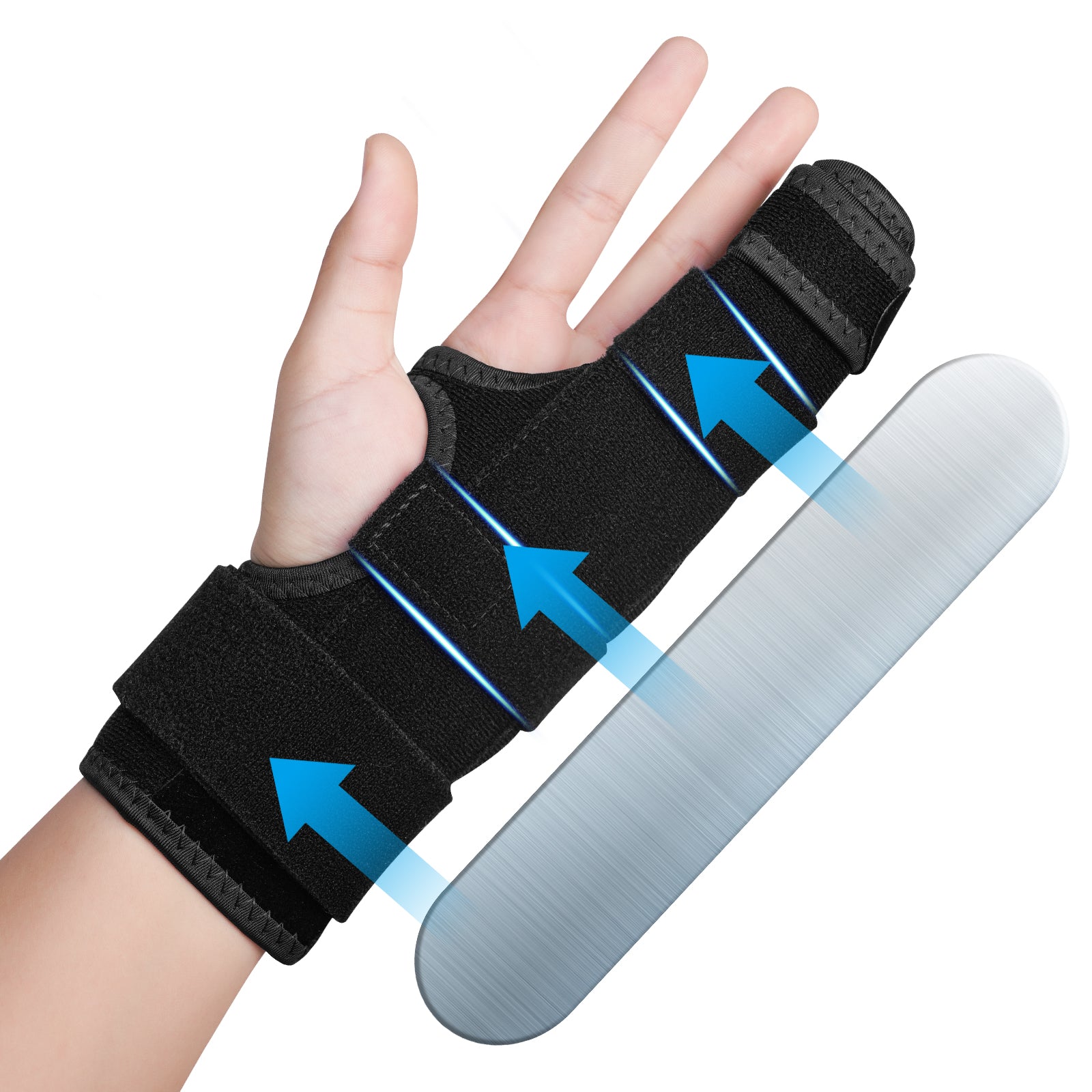 Trigger Finger Splint, 2 Finger Brace for Index, Middle, Ring, Pinky Finger, Treatment for Hand Fractures, Arthritis