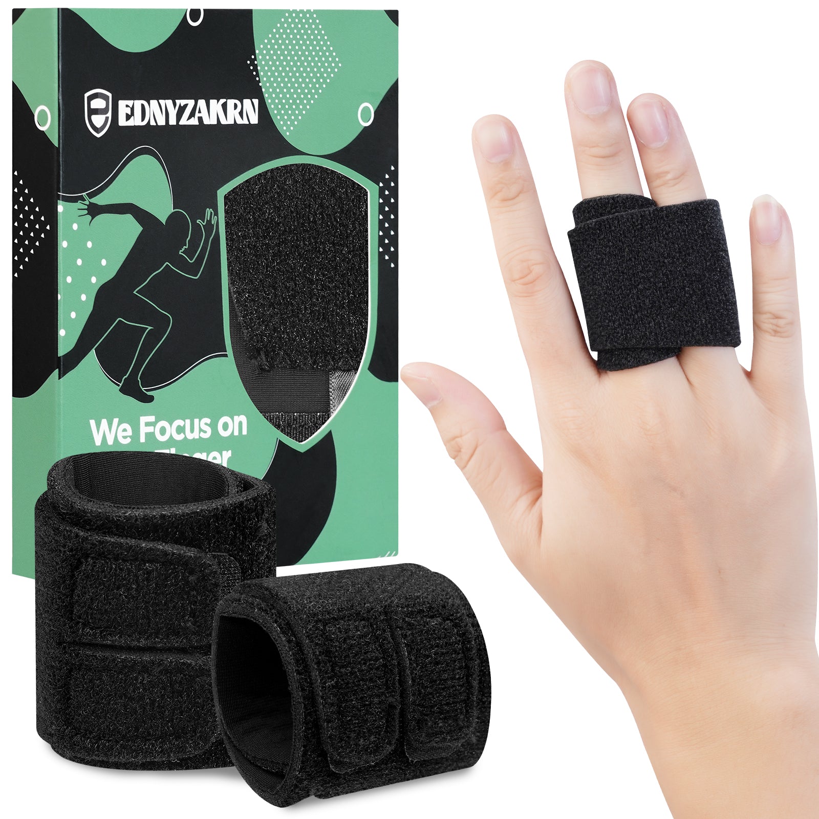 2PCS Finger Buddy Straps for Arthritis Finger Brace for Sport, Basketball, Tennis, Volleyball
